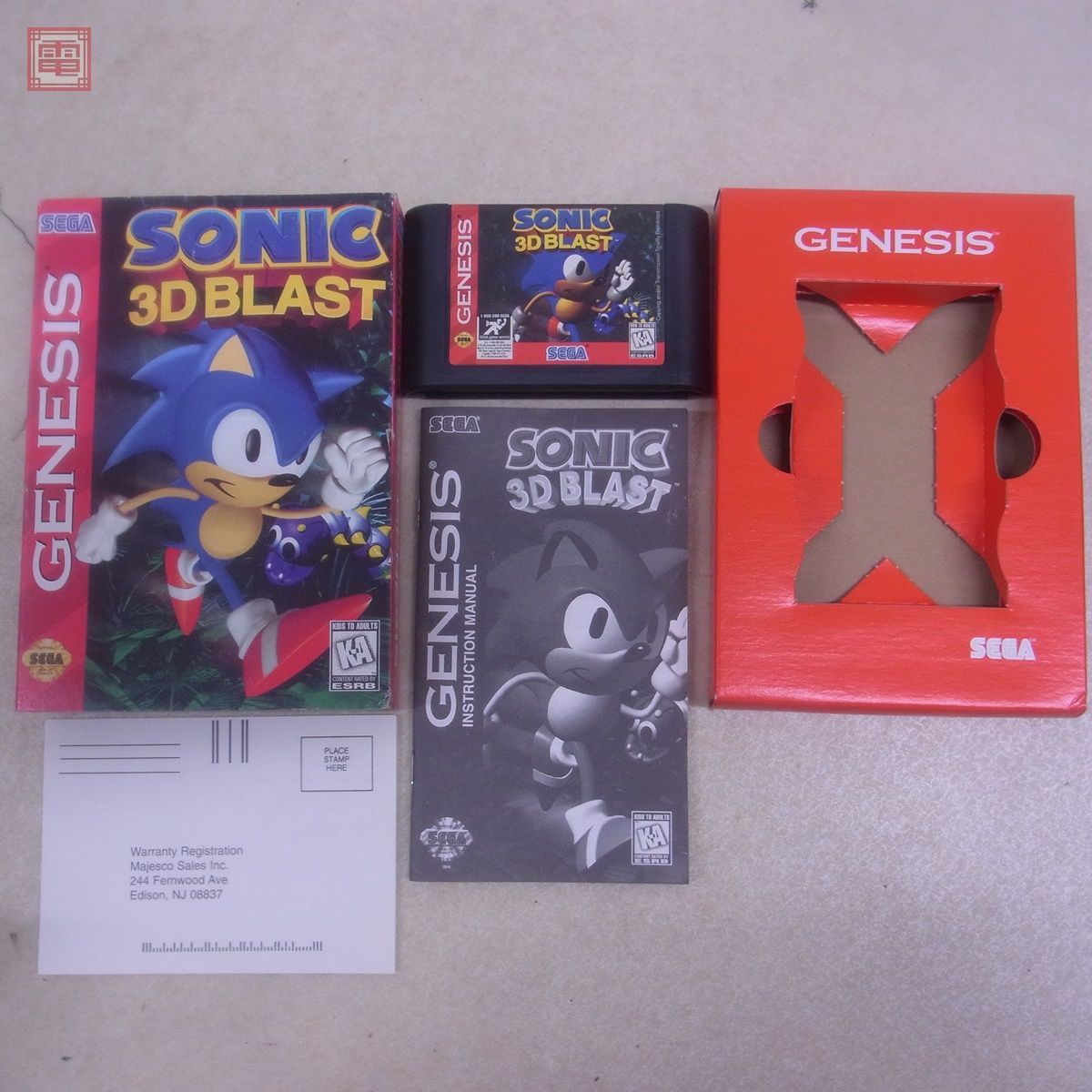 Sonic 3D - Blast Genesis Sega MD com: SEGA Game 北米版 ソニック 
