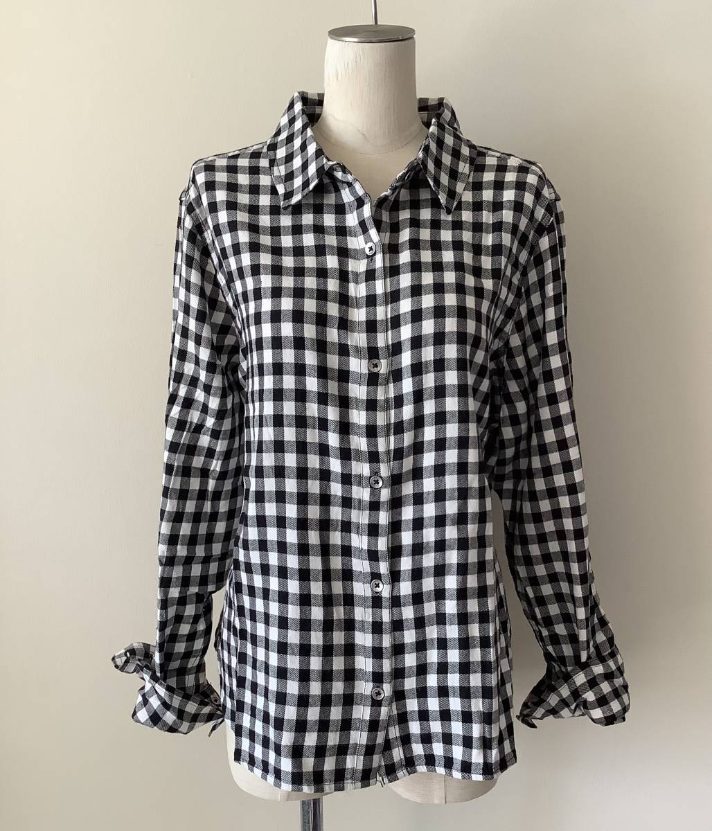 数量限定，新作登場 Calvin Klein Jeans L Black&White Buffalo plaidカジュアルシャツ(シャツ、ブラウス)｜売買されたオークション情報、yahooの商品情報をアーカイブ公開 - オークファン 女性用