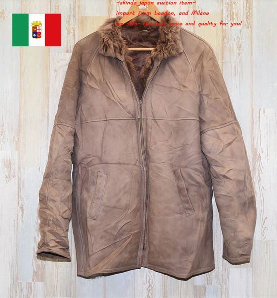  イタリア直輸入 シープスキン ムートン コートL A-0946S メンズ おすすめ(毛皮、ファー)｜売買されたオークション情報、yahooの商品情報をアーカイブ公開 - オークファン 毛皮、ファー
