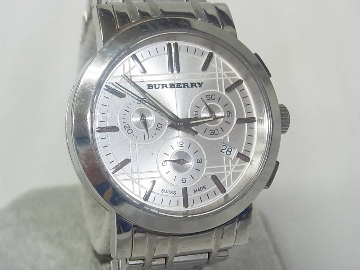 中古 激安販売 1182 BURBERRY バーバリー BU1372 クロノグラフ 