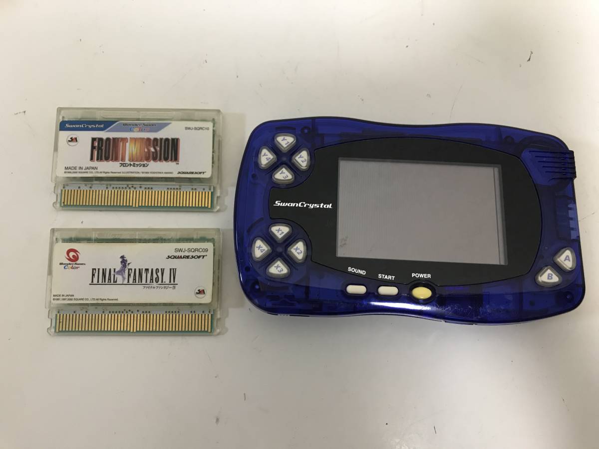 激安大特価，100%新品 バンダイ スワンクリスタル 本体 SCT-001 ブルーバイオレット ソフト付 み(ワンダースワン)｜売買されたオークション情報、yahooの商品情報をアーカイブ公開 - オークファン ワンダースワン