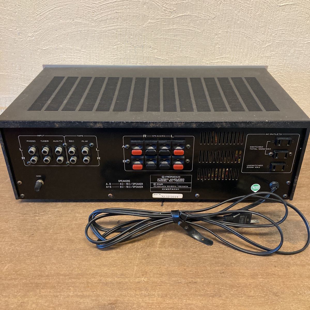 SA-7600 Pioneer PIONEER SA-7600II Yahoo!オークション Pioneer