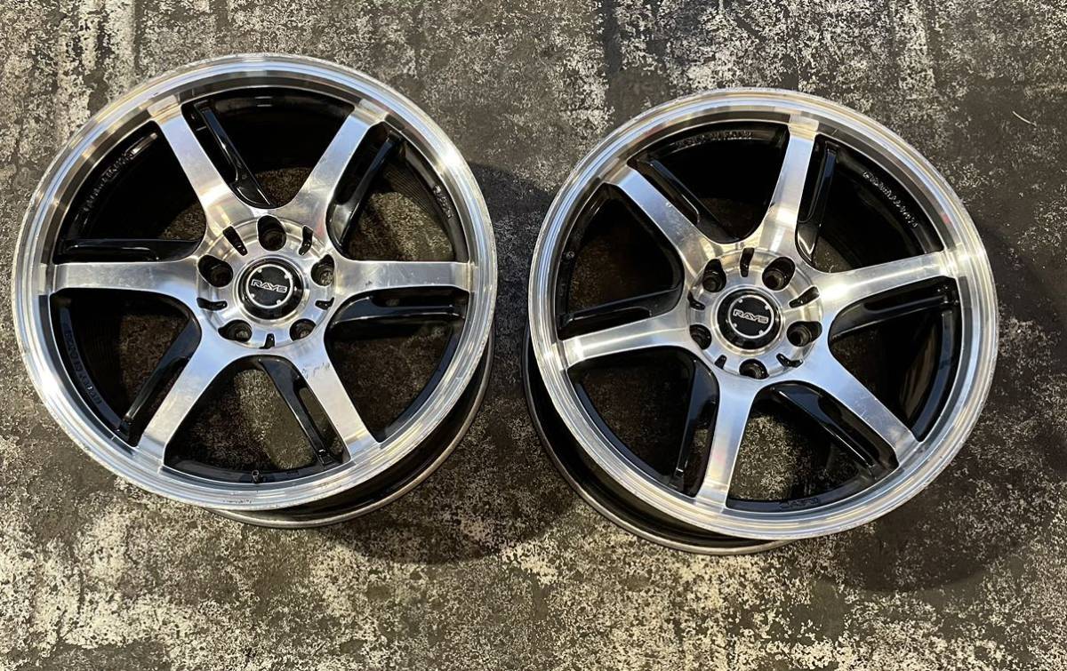  RAYS レイズ 57accelerate 17インチ9J +38 PCD114.3 5穴 シルビア 180sx スカイライン 等に(社外品)｜売買されたオークション情報、yahooの商品情報をアーカイブ公開 - オークファン 5穴