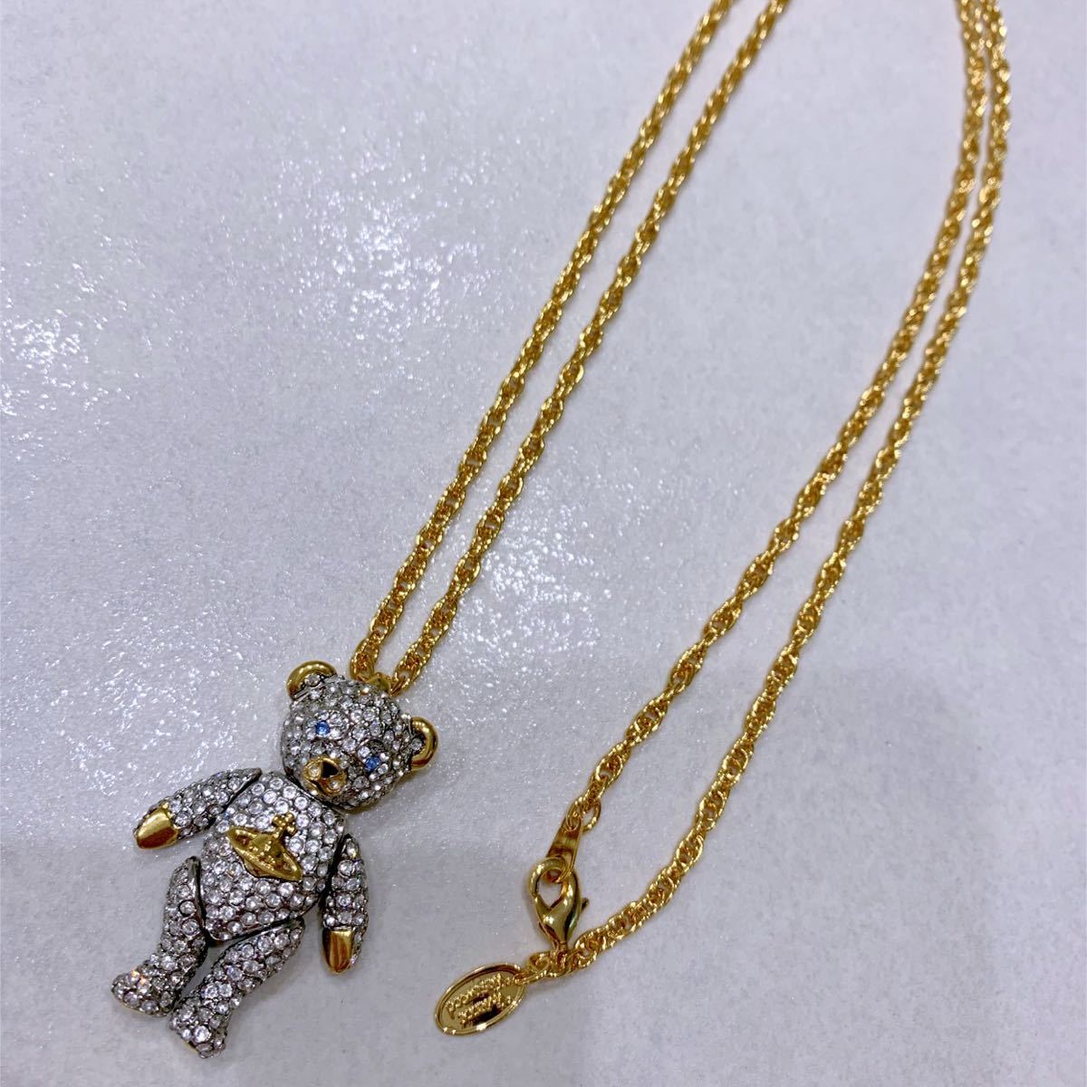 ベアネックレス ゴールド クマネックレス オーブネックレス テディベア ヴィヴィアン テディベア ネックレス クマ VivienneWestwood _1