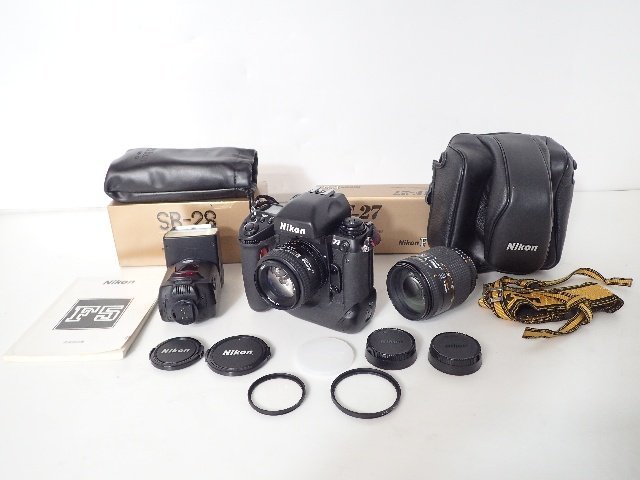 Nikon ニコン 一眼レフカメラ F5 データバックMF-27付き + レンズ2本