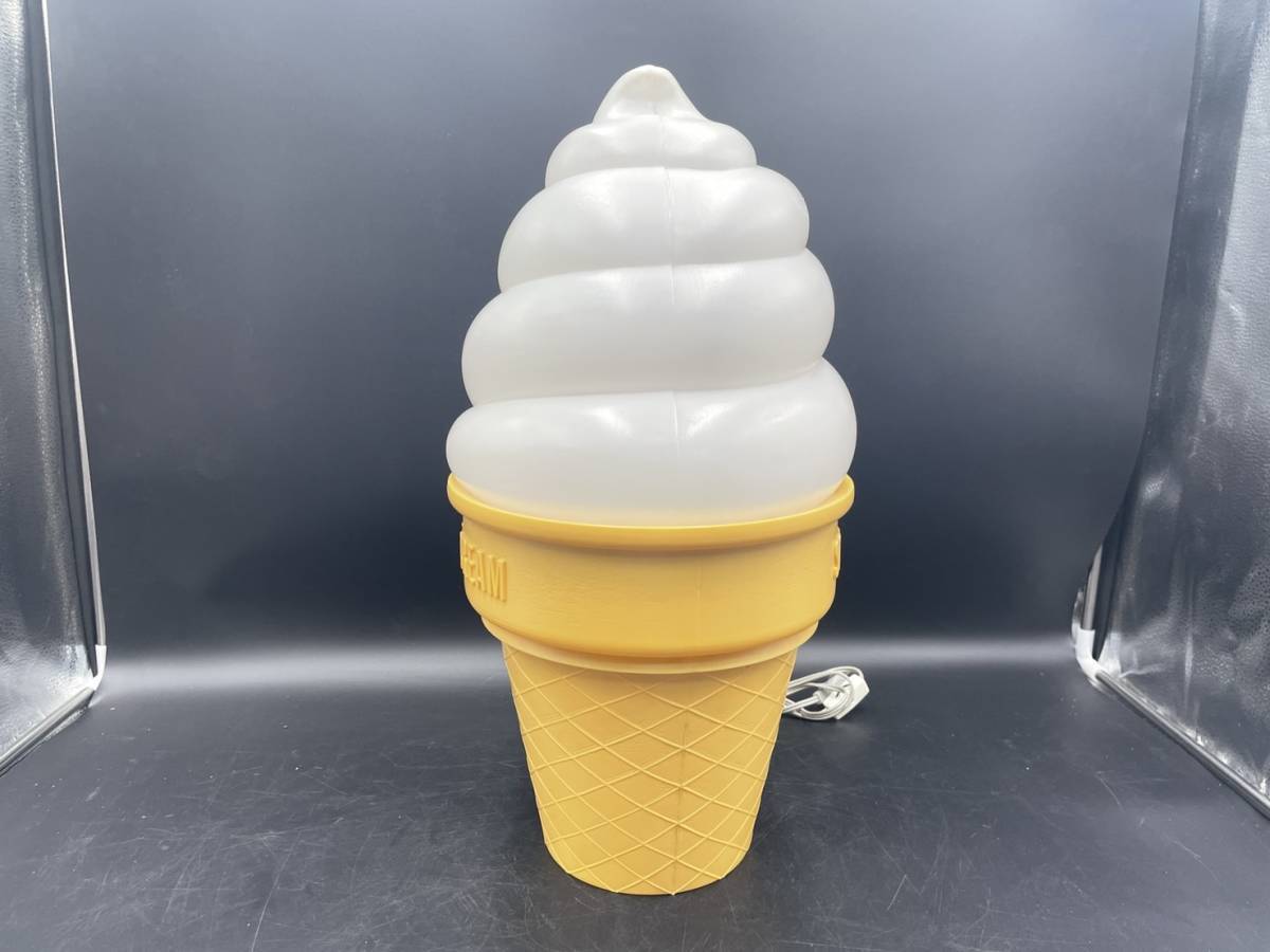 ソフトクリーム置物 店頭ディスプレイ 看板 電灯無し