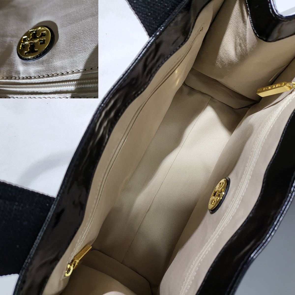 Burch トートバッグ エナメル TORY BURCH トリーバーチ フレミング エナメル調2WAYバッグ ◇Tory Tory Ella エラ 価格 低 - 新品未使用Tory