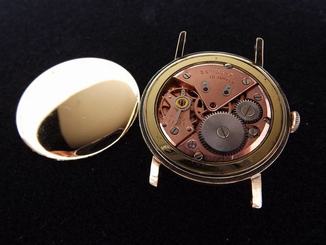 セイコー Sマーク マーベル 19石 赤機械 1958年3月製 美品 ビッグ