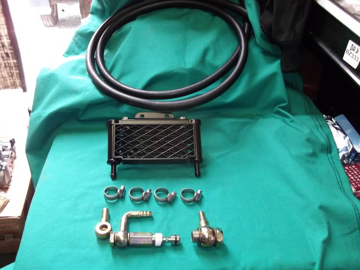 Z400FX用オイルクーラー フルキット ノーマルオイルパン対応(コア違い