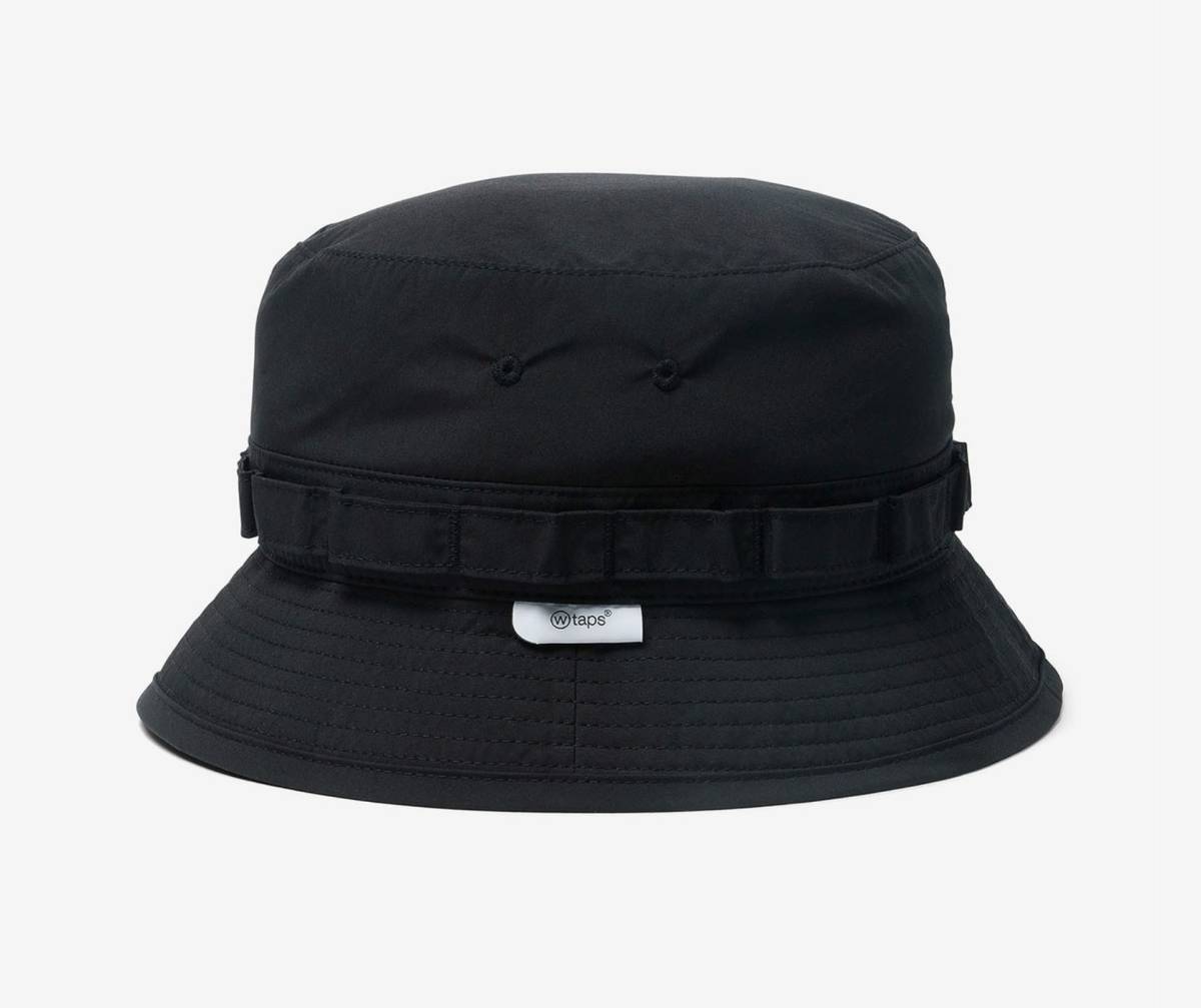 〇 22AW XL WTAPS JUNGLE 02 HAT POLY. WEATHER. FORTLESS BLACK
