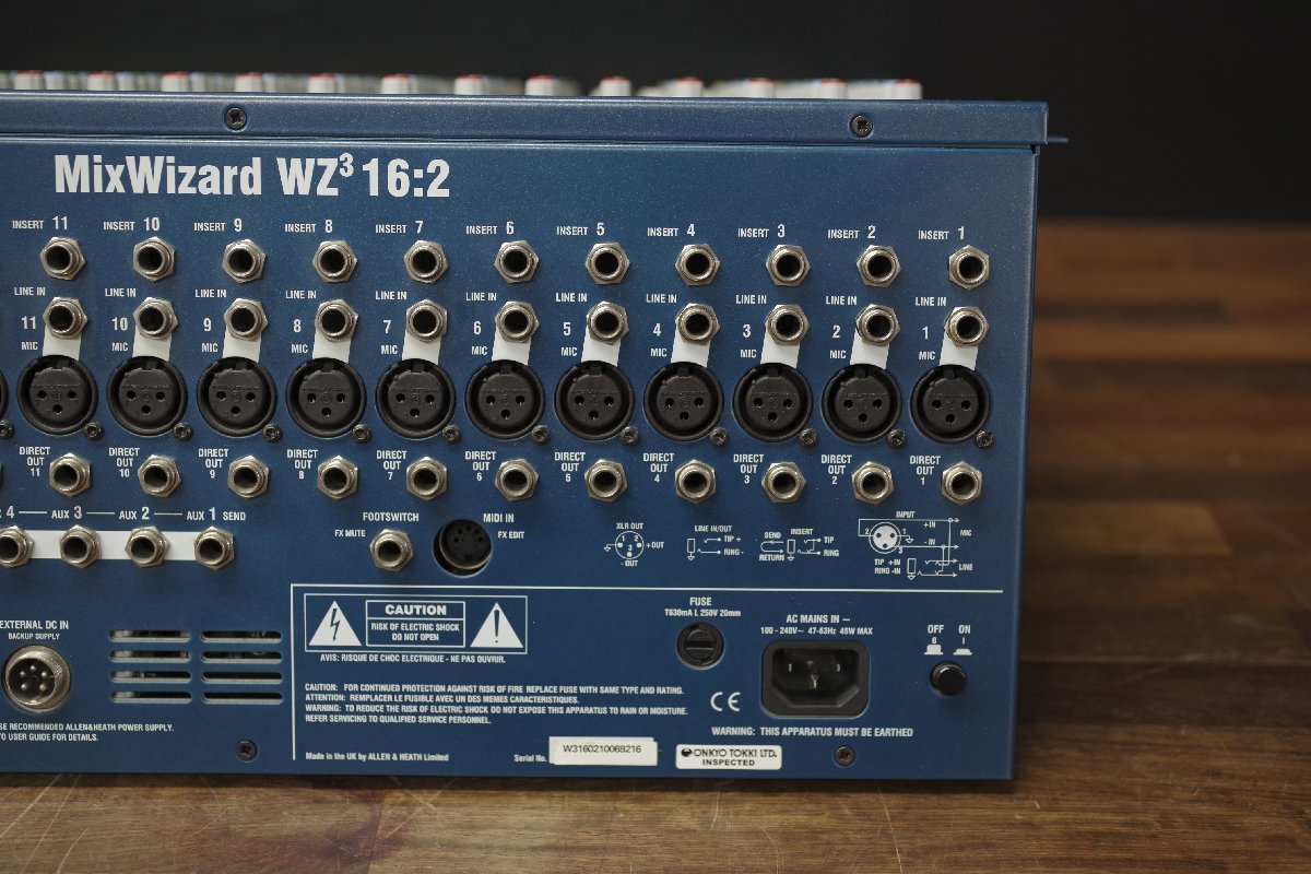 ALLEN&HEATH Mix Wizard WZ3 16:2 アナログミキサー □簡易動作確認済