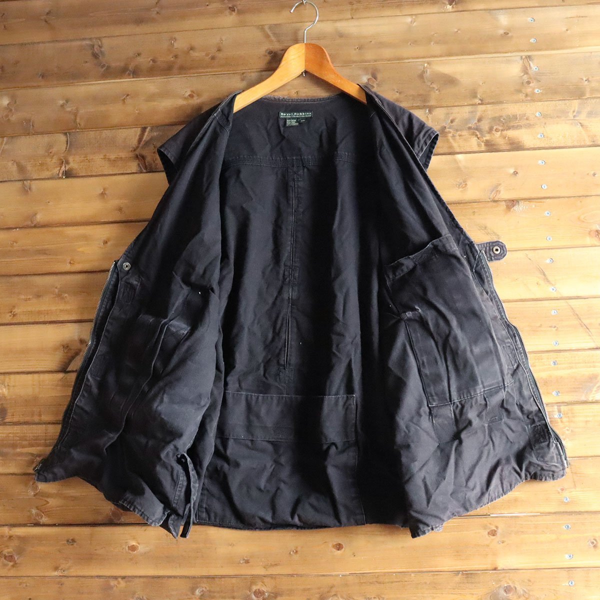 ★2/M7.14-1　Royal Robbins　ロイヤルロビンズ　ハンティングベスト　コットン　アウトドア　メンズ　XXL　2XL　ビッグサイズ　ブラック