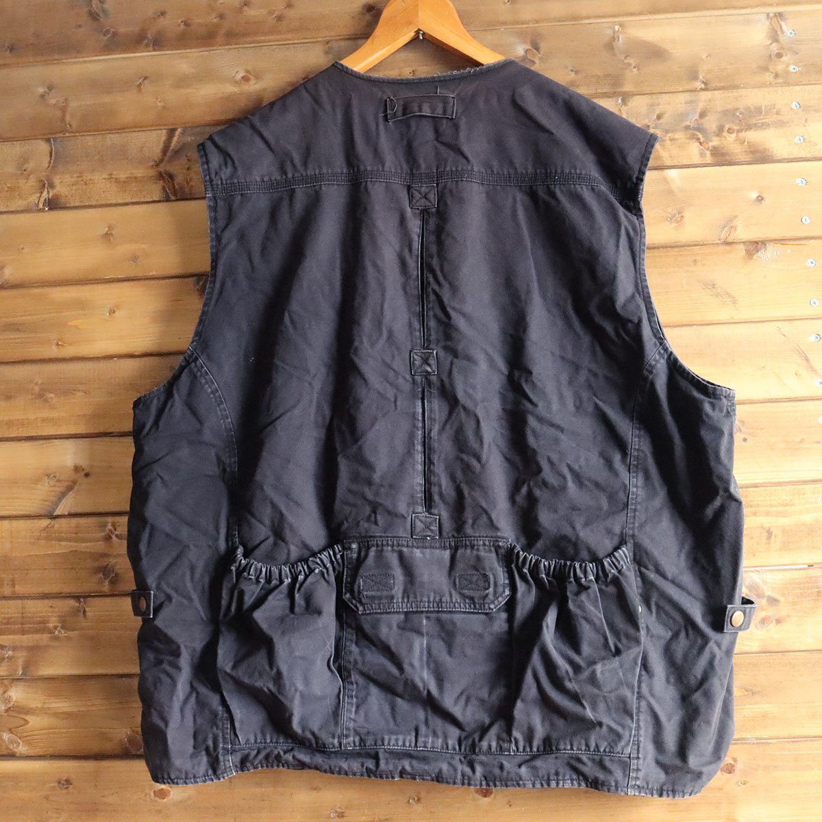 ★2/M7.14-1　Royal Robbins　ロイヤルロビンズ　ハンティングベスト　コットン　アウトドア　メンズ　XXL　2XL　ビッグサイズ　ブラック