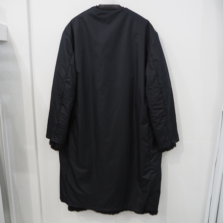 RAF SIMONS 20aw ノーカラーコート 新品 定価31万 ラフシモンズ 20aw リバーシブル ノーカラー ファー