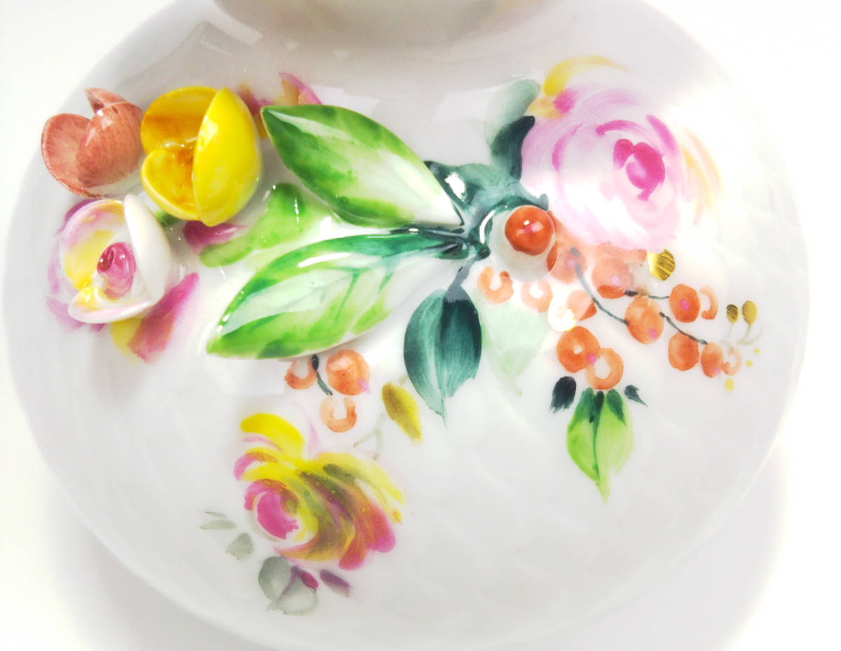 極美品 レア】マイセン 719391-50923 波の戯れ フラワーベース 花瓶 