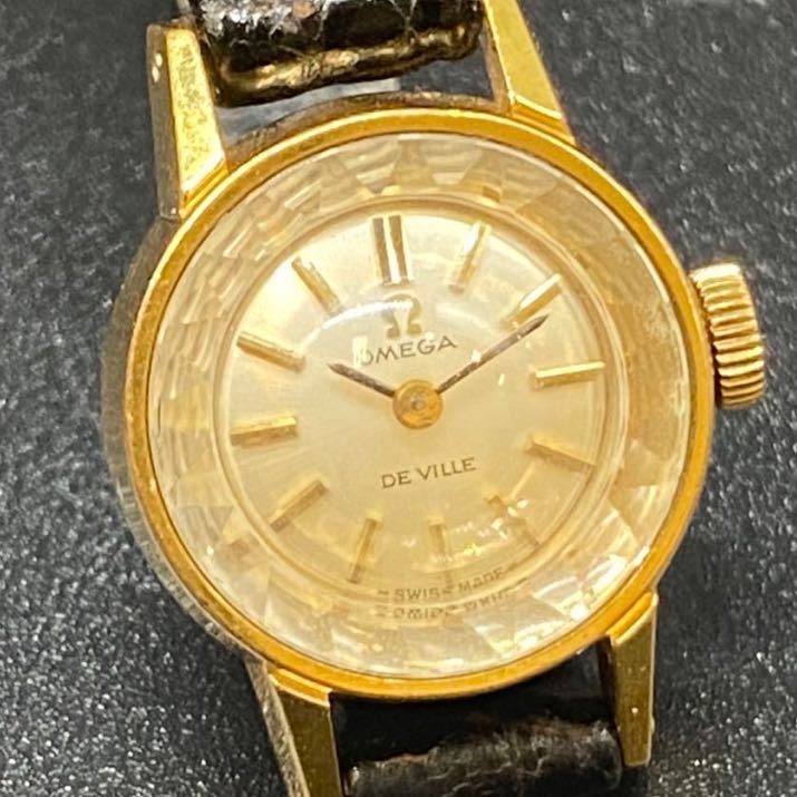 お買い得，人気SALE 11015 OMEGA DE VILLE 手巻 腕時計 レディース ゴールドカラー&times;ブラック 稼働品 オメガ ブランドウォッチ アンティーク(デビル)｜売買されたオークション情報、yahooの商品情報をアーカイブ公 デビル