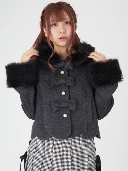 新品タグ付き Ank Rouge / アンクルージュ フロントリボンスカラップ 