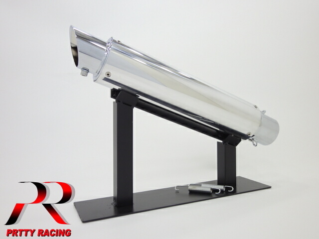PRETTYRACING製 42.7π アルミサイレンサー タイプ3 ステッカー付 PRETTYRACING製 42.7π アルミサイレンサー タイプ3 ステッカー付