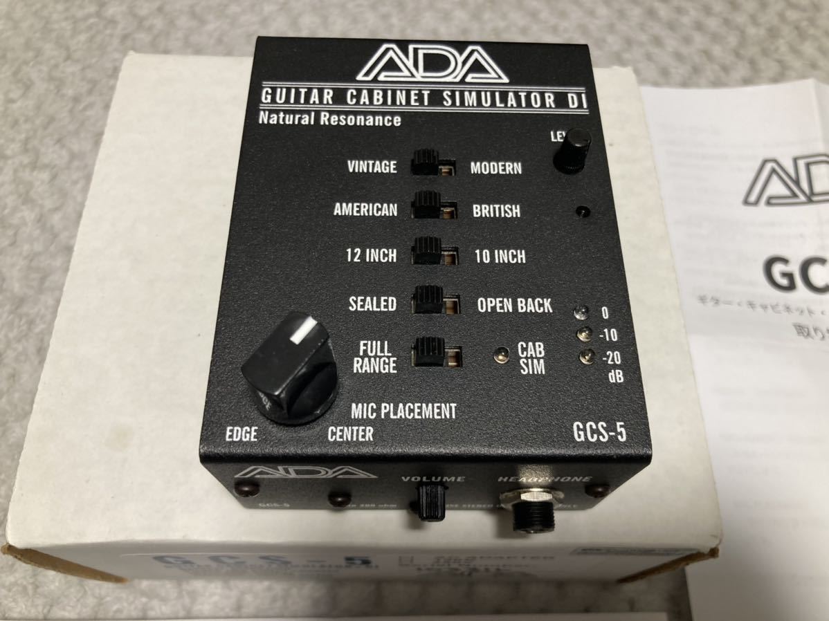 ADA GCS-5 ギター キャビネットシミュレーター / DIボックス 【公式通販】