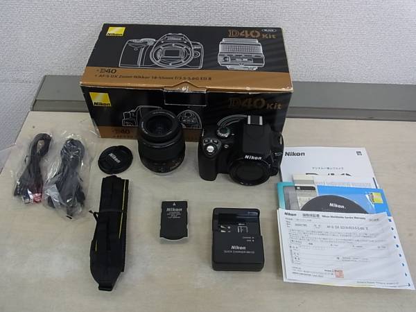 □NIKON□デジタル一眼レフ□D40 18-55mmレンズキット□中古□ 【公式
