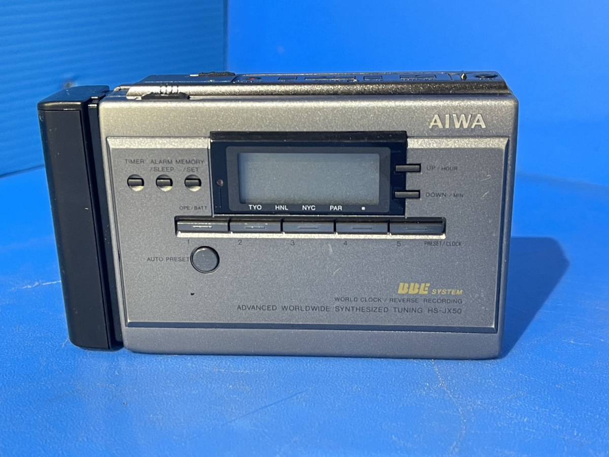 廃盤 AIWAアイワ ポータブルカセットプレーヤー HS-JX50 HS-JX50 AIWA 公式通販 カセットプレーヤー ジャンク ポータブル