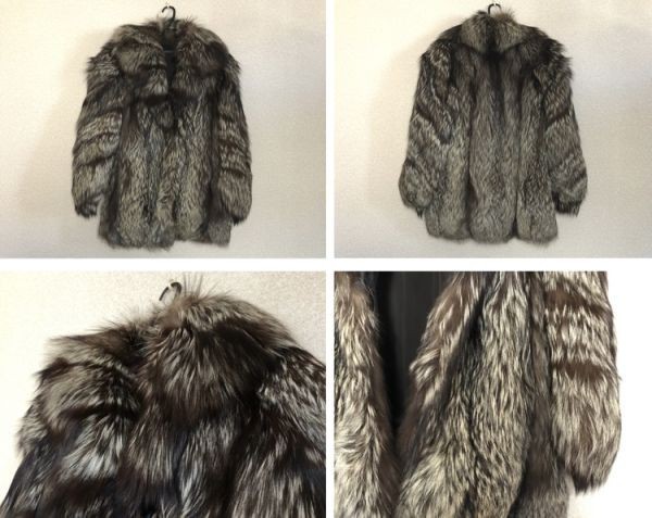KT0049 【リアルファー4点セット】 SAGA MINK / 毛皮 ファー コート / ロングコート ショートコート ブラック ホワイトミックス 銀サガ レディース MINKサガミンク Stock &amp; リアルサガ