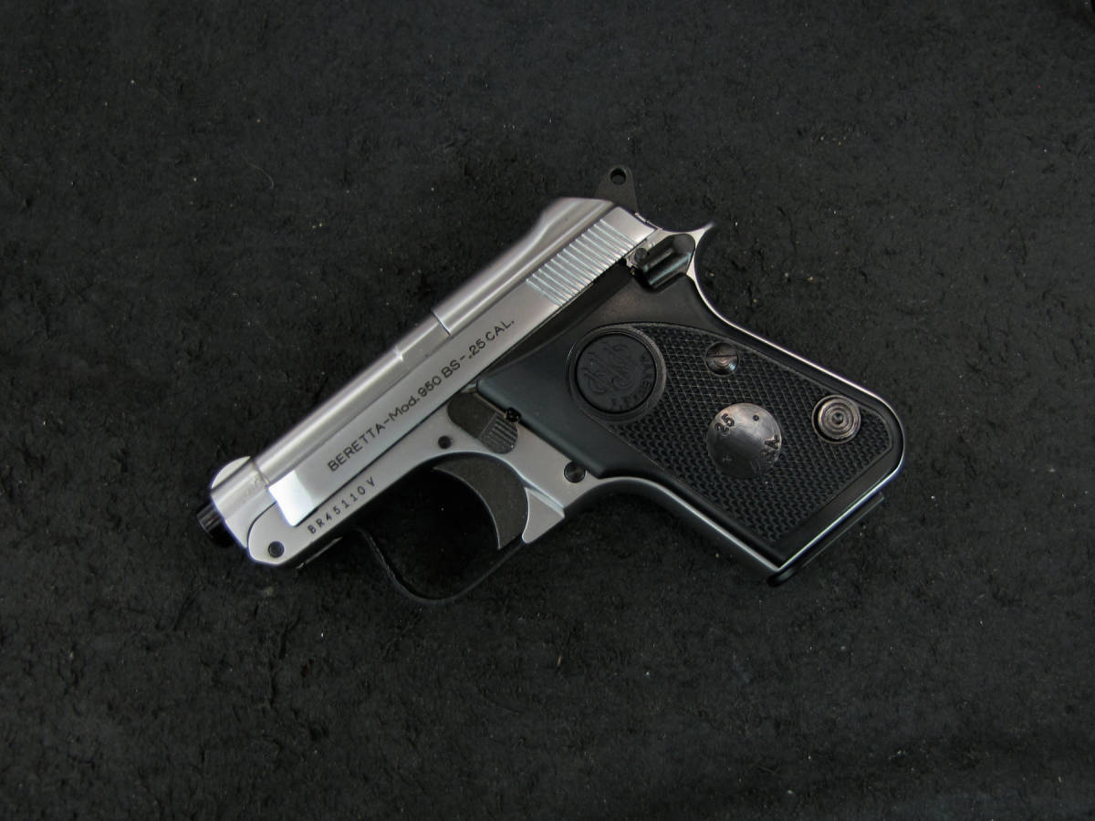 【100%新品，正規品】 待望の新商品 WE BERETTA 950BS .25ACP シルバーメッキモデル リアル刻印カスタム(ガスガン)｜売買されたオークション情報、yahooの商品情報をアーカイブ公開 - オークファン ガスガン