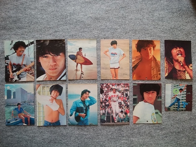 近藤真彦 明星付録からの切り抜き12枚（1枚のサイズは縦14・5cm 