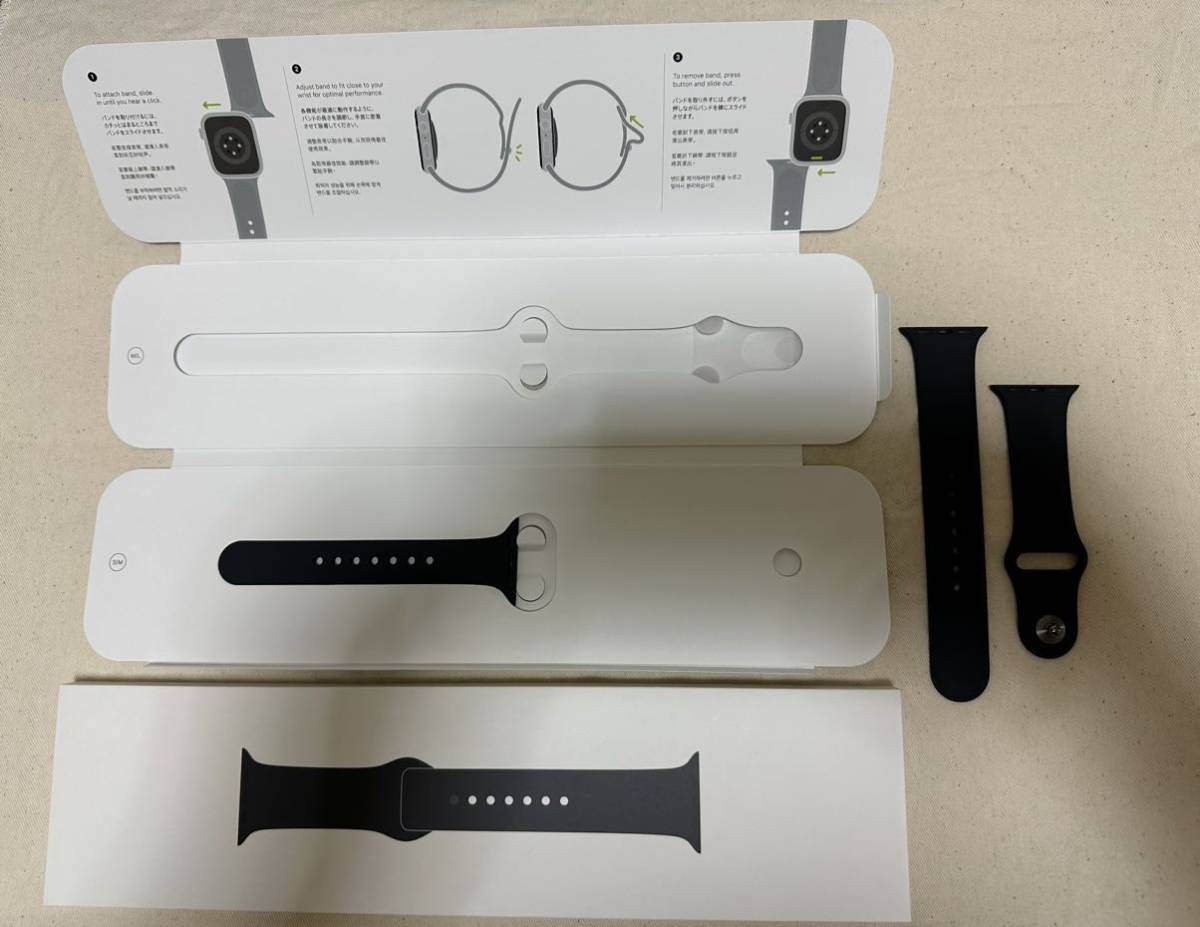 【超美品】Apple Watch SE（第2世代：GPSモデル）40mmミッドナイトアルミニウムケースとミッドナイトスポーツバンド MNJT3JA Watch Apple 40mm 100% ミッドナイト公式WEB ミッドナイト公式認定