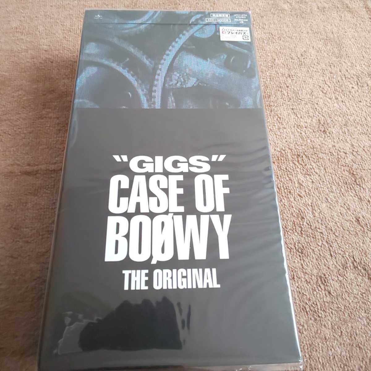 BOφWY COMPLETE 完全限定生産盤 BOOWY 氷室京介 布袋寅泰 GIGSCASE OF BOOWY THE ORIGINAL 【完全限定版】CD4枚＋tシャツ＋
