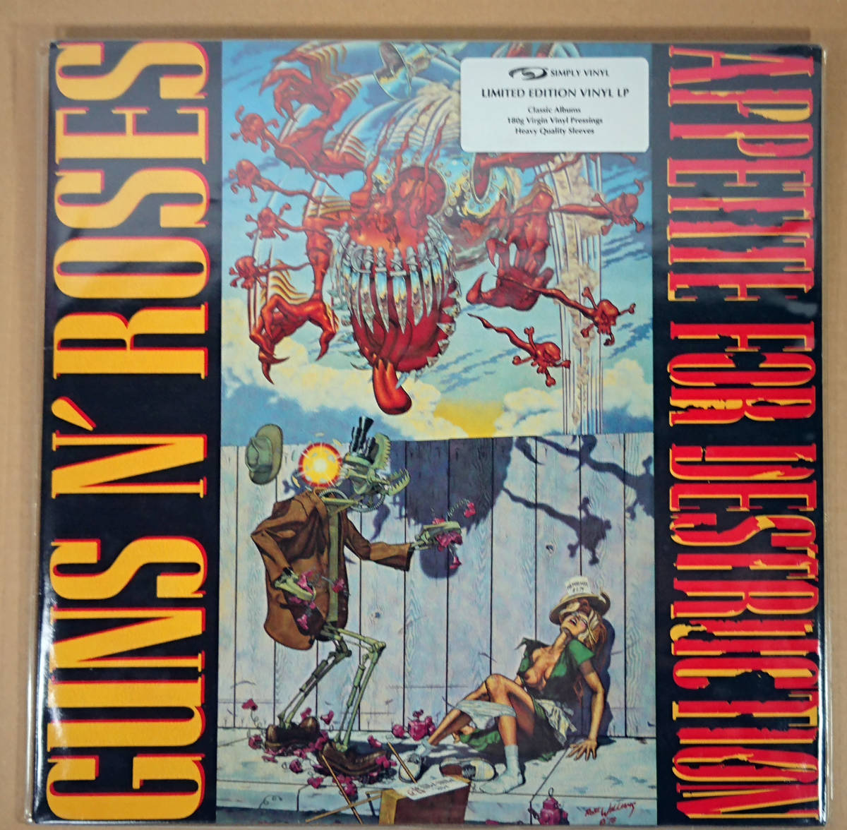 【激安大特価，2026】 LP Guns N' Roses / Appetite For Destruction 180g重量盤 UK Simply Vinyl 1998 ガンズ アンド ローゼズ(GUNS N'ROSES)｜売買されたオークション情報、yahooの商品情報をアーカイブ公開 - オークファン GUNS Nu0027ROSES
