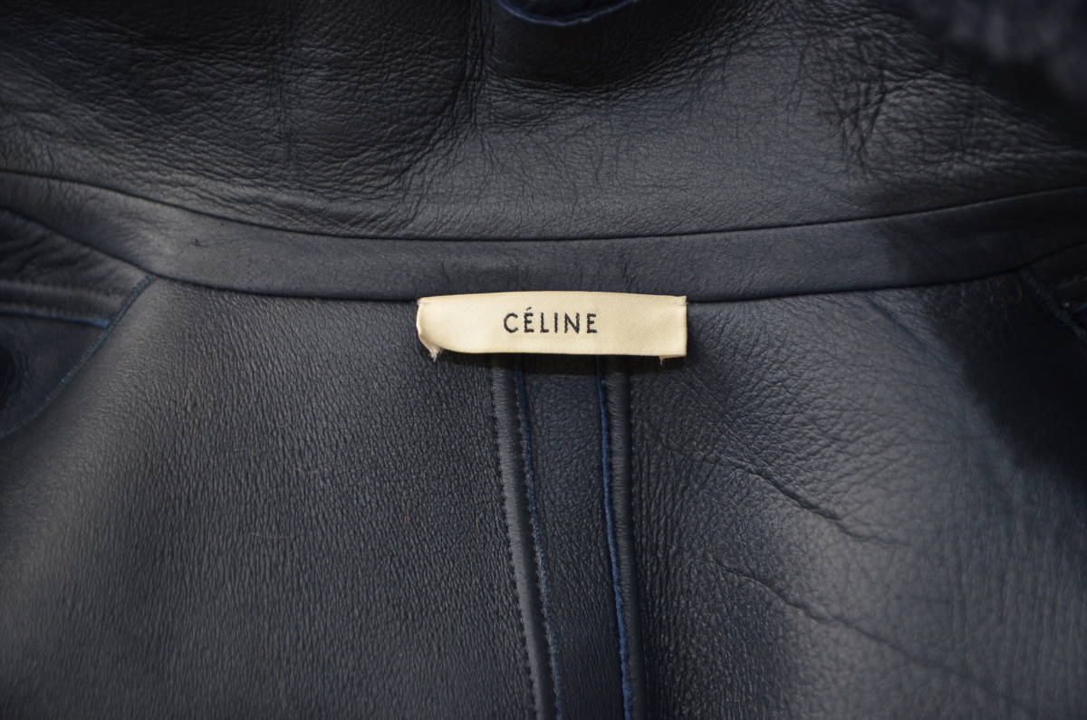 CELINE セリーヌ リバーシブル ムートン コート Y-27577B CELINE 