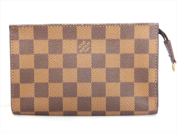 正規品！ルイヴィトン 化粧ポーチ ダミエ メイク ロゴ 小物入れ