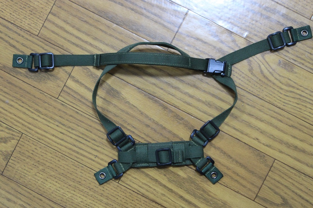 陸上自衛隊88式鉄帽用「2型あご紐」官品レプリカ 中号(ヘルメット