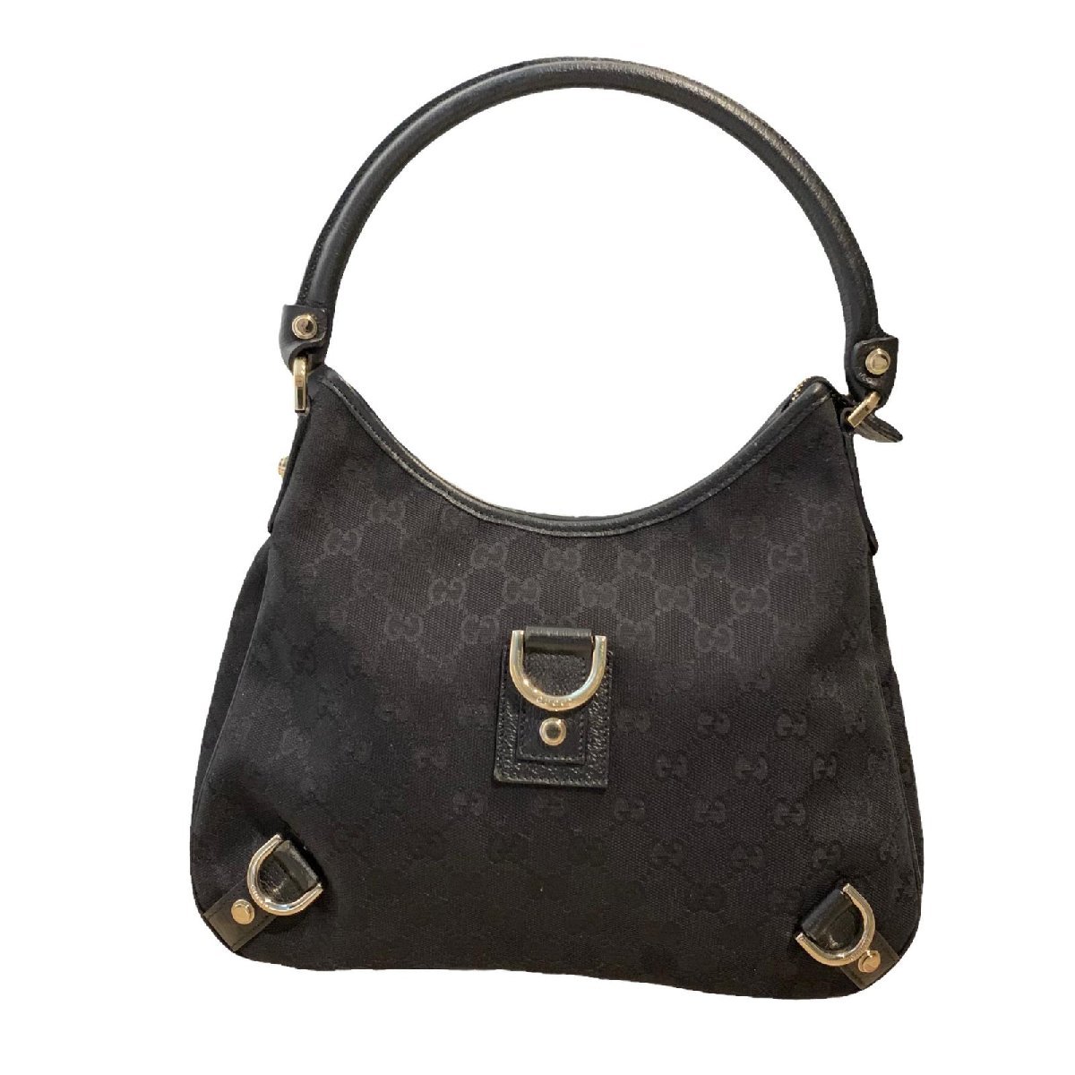 GUCCI グッチ ハンドバッグ ワンショルダーバッグ GGキャンバス 黒 130738