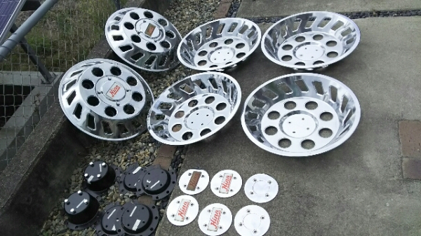 ☆当時物 日野純正ホイールカバー メッキ デコトラレトロ☆新品