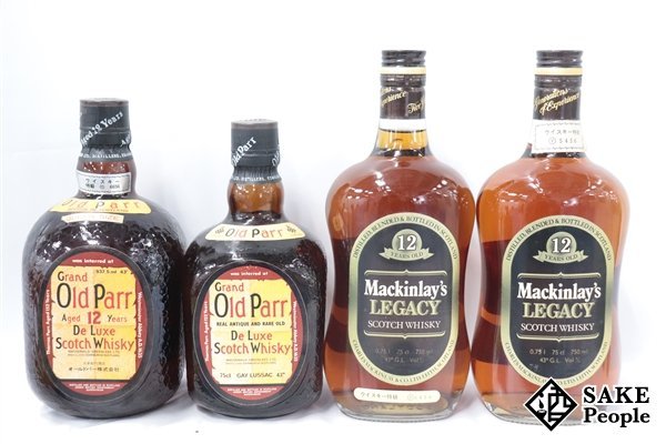◇注目! ウイスキー4本セット マッキンレー 12年 レガシー 750ml