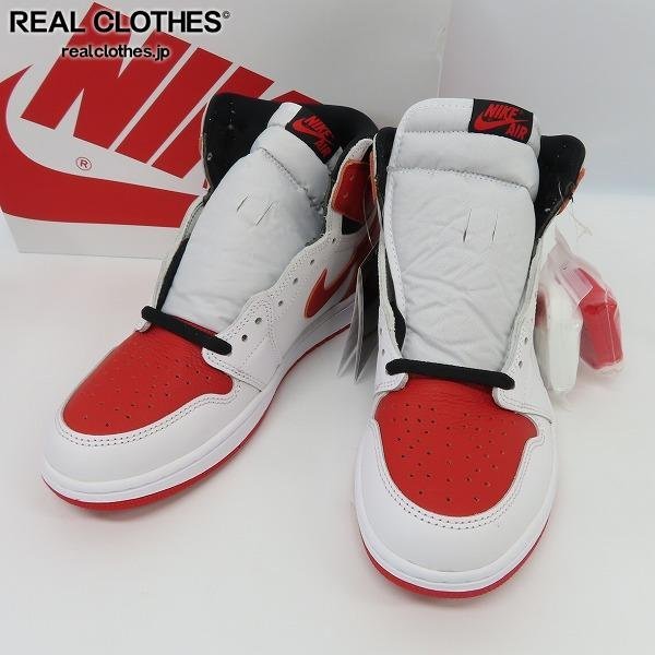 【未使用】NIKE/ナイキ AIR JORDAN 1 RETRO HIGH OG HERITAGE/エアジョーダン1レトロハイオージーヘリテージ 555088-161/28.5 /080 0 OG AIR レビューナイキ シャタバ JORADN