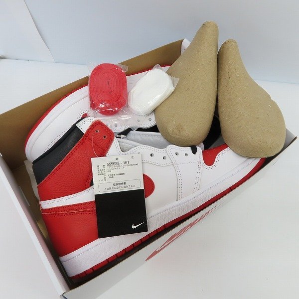 【未使用】NIKE/ナイキ AIR JORDAN 1 RETRO HIGH OG HERITAGE/エアジョーダン1レトロハイオージーヘリテージ 555088-161/28.5 /080 0 OG AIR レビューナイキ シャタバ JORADN