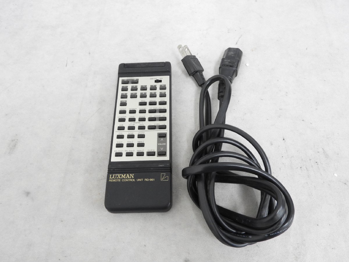 LUXMAN ラックスマン リモコンRD-961 美品2025年最新】Luxman cdの人気