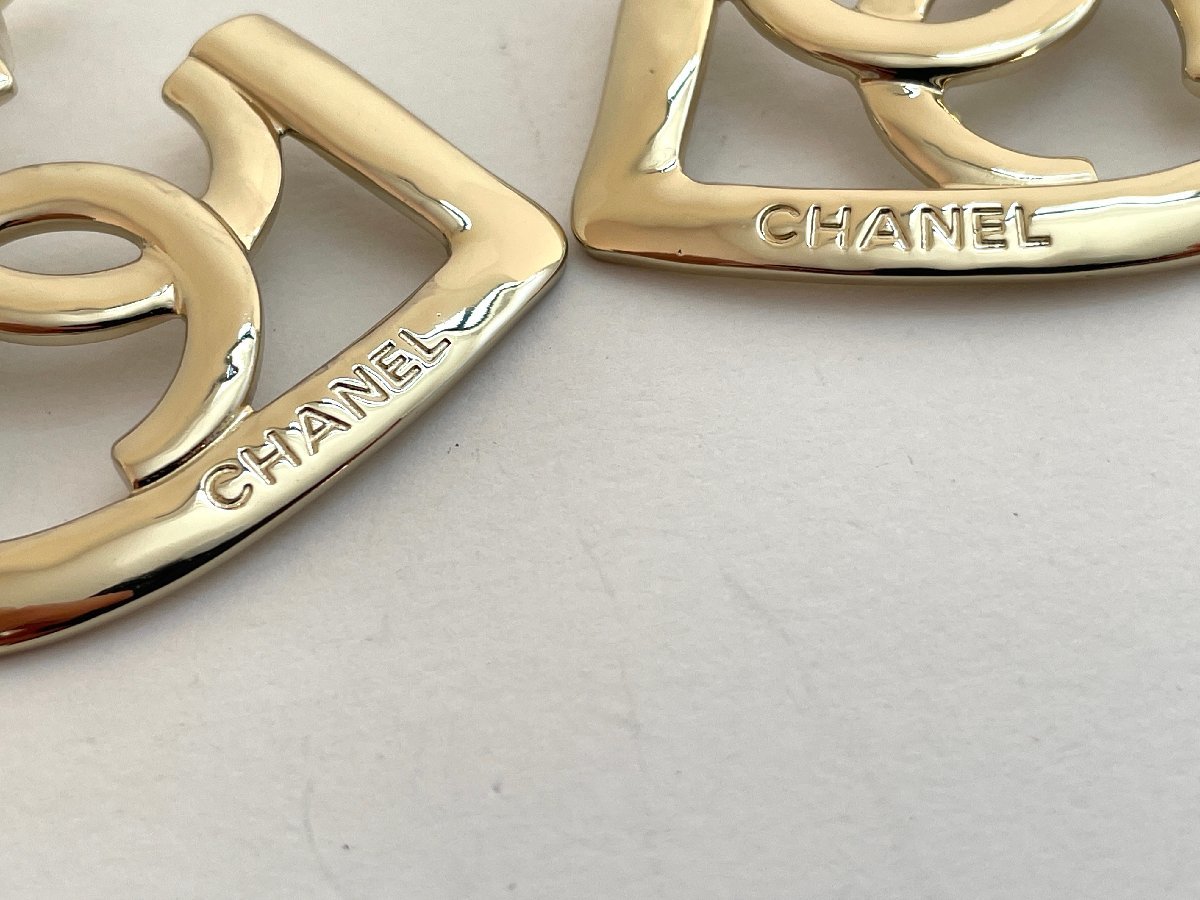シャネル CHANEL ココマーク ハートモチーフ ブラックアイボリー