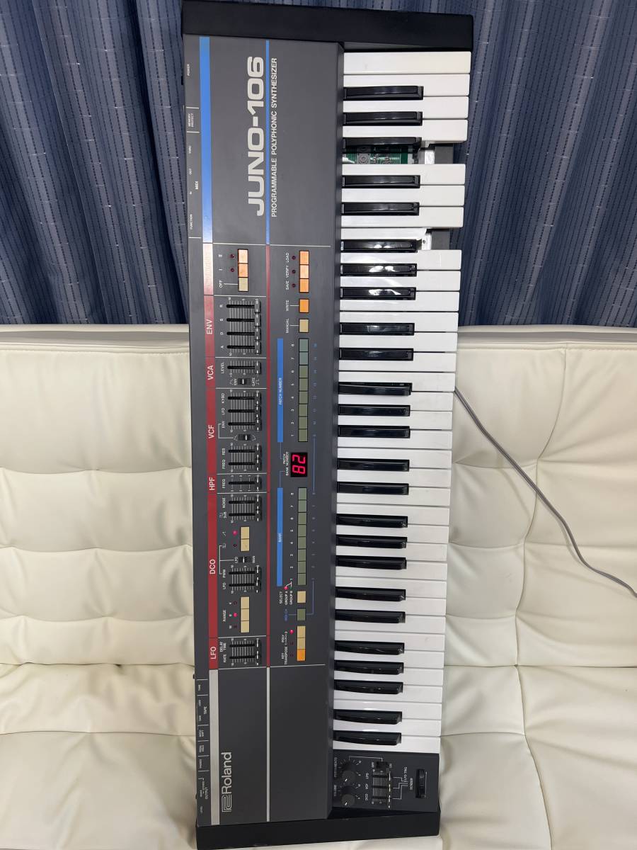 Roland JUNO-106 61鍵 通電音出し確認 ジャンク 整備済Roland
