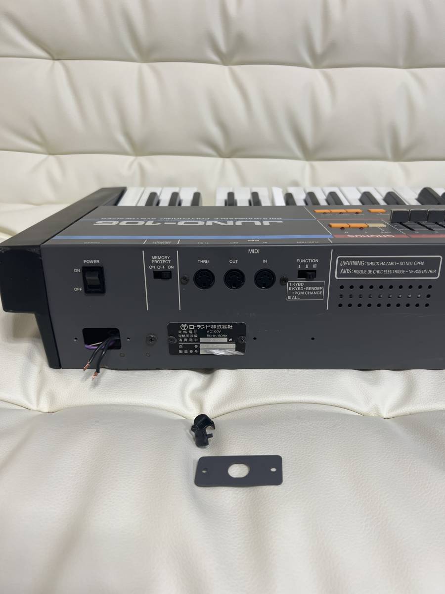 Roland JUNO-106 61鍵 通電音出し確認 ジャンク 整備済Roland