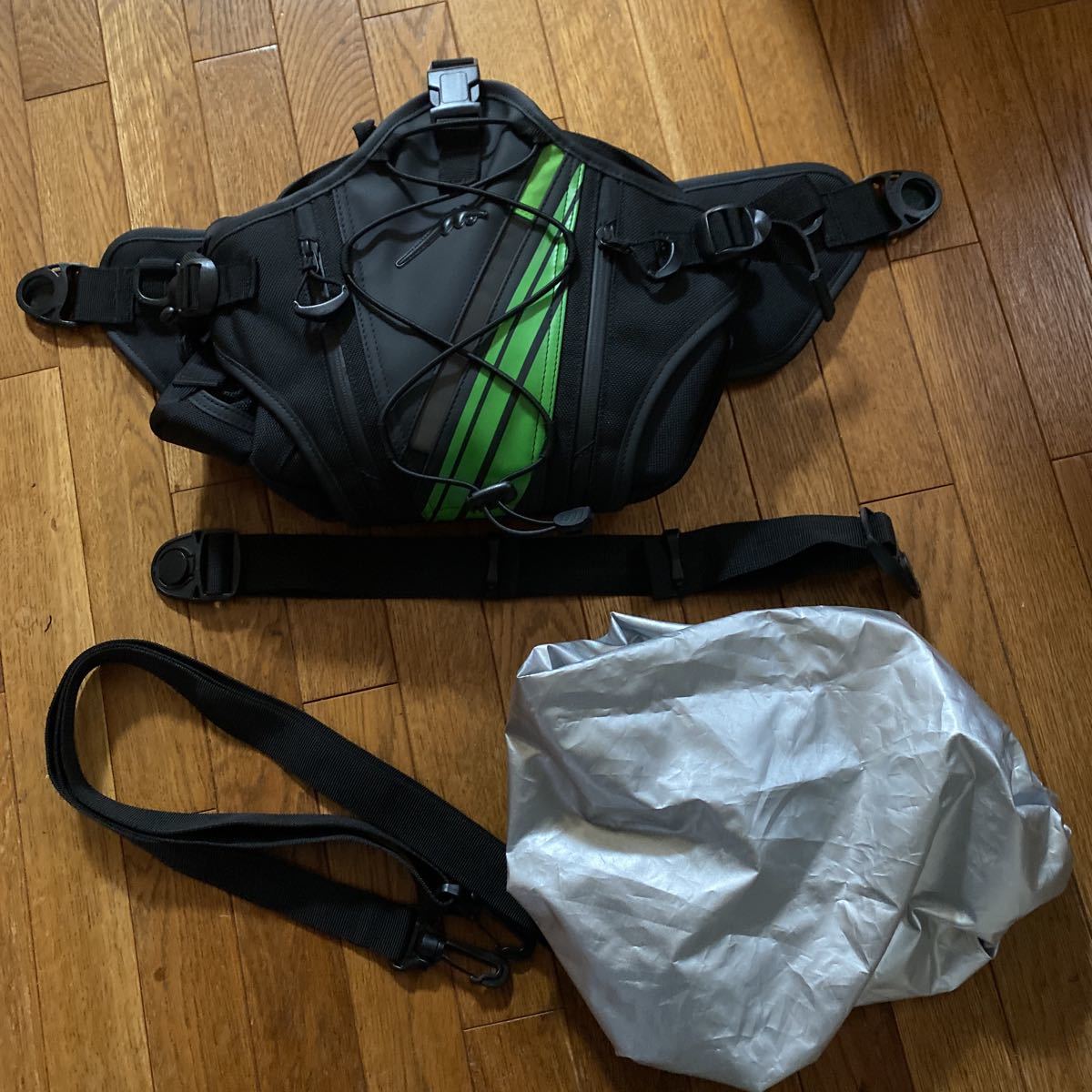 在庫有り・即発送 ◇KUSHITANI×KAWASAKI コラボ ヒップバッグ ウエスト