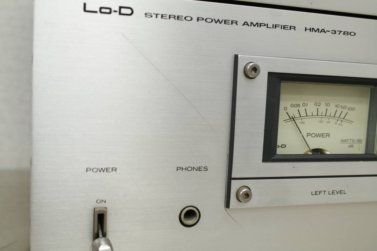 日立 Lo-D ステレオ パワーアンプ　HMA-3780 1000円～売り切り!! 日立製作所 Lo-D ステレオパワーアンプ HMA-3780