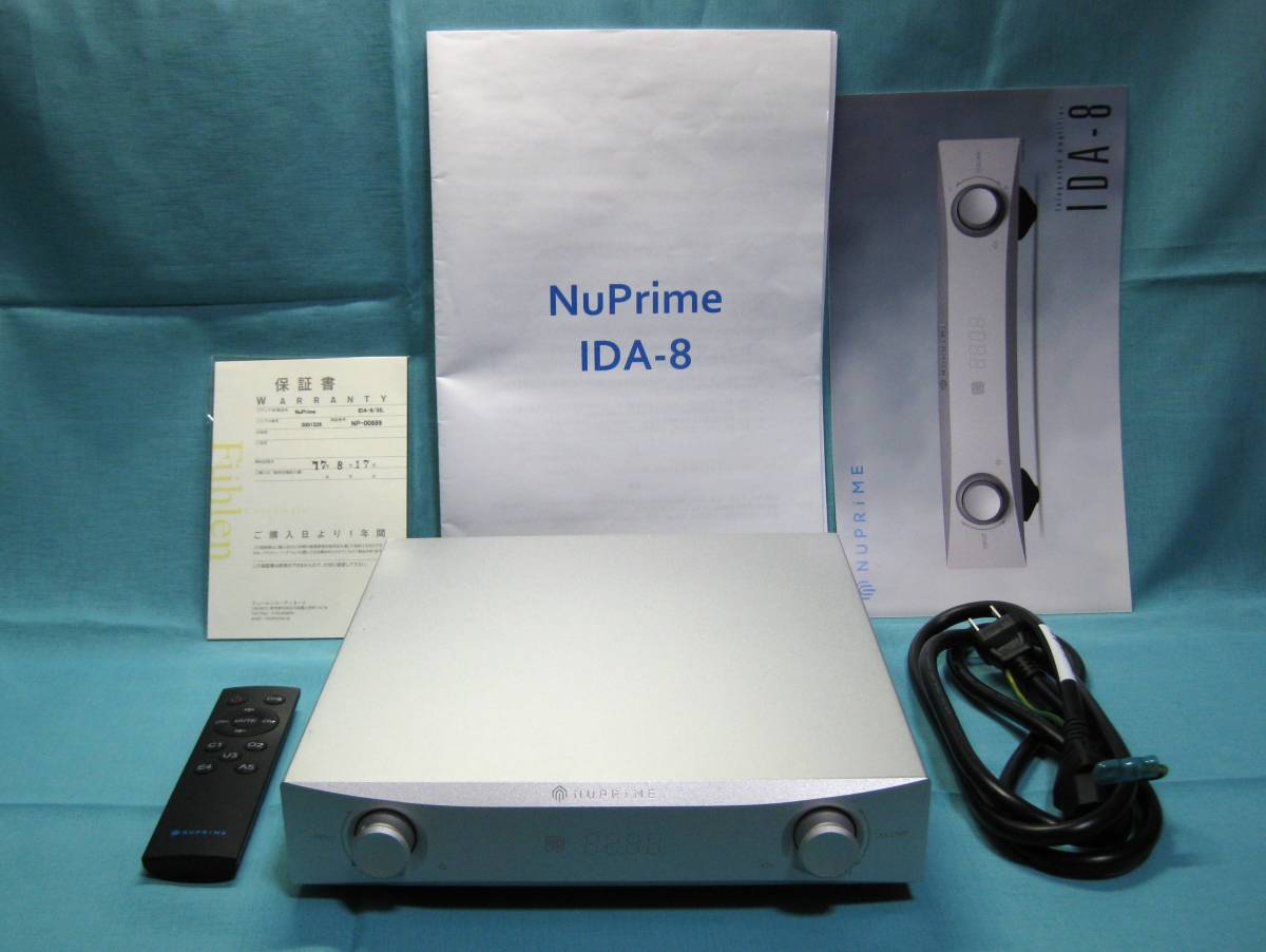 Nuprime IDA－8 超低ノイズ A級＋D級プリメインアンプ 