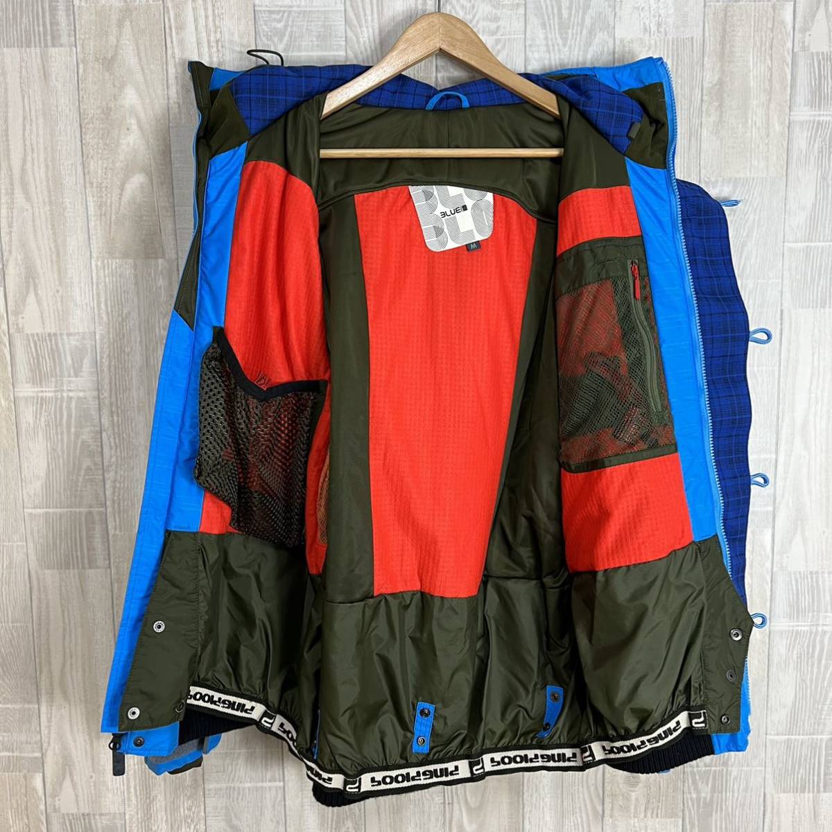 M1427 BLUE Blood スノーウェア サイズM 水色 メンズ トップス スキー