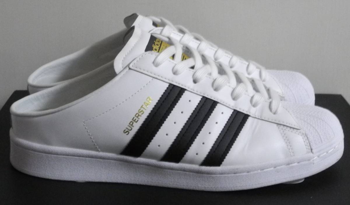 z6500 アディダス スーパースター 金ベロ US9 1/2 27.5cm/白 黒 adidas 