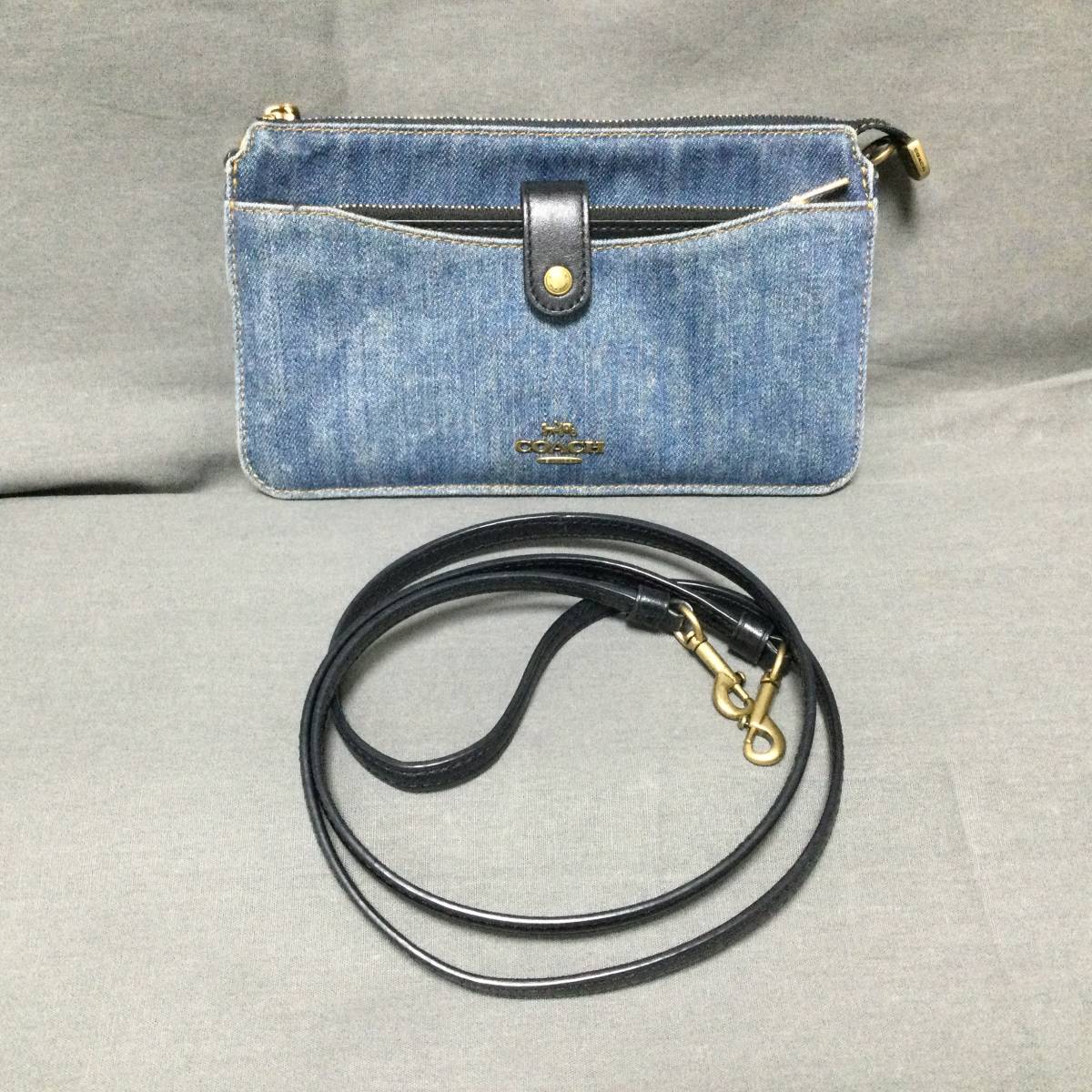 ショルダーバッグ Coach 財布 コーチ デニム 長財布 COACH コーチ