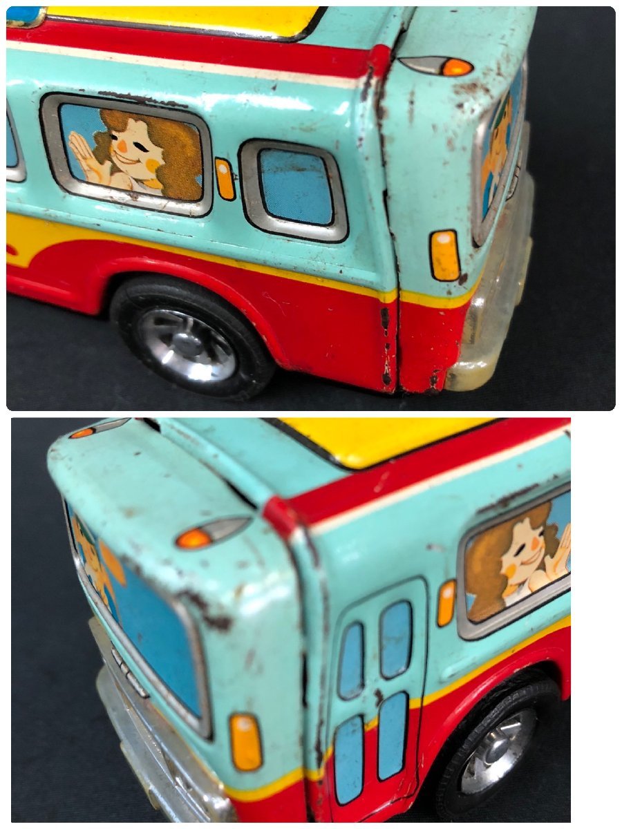 KYAB557 ☆昭和レトロ☆ブリキの玩具☆ようちえんバス☆TN 日本製